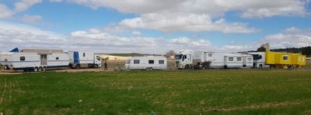 La caravana del circo propietario de los elefantes ha acampado en Pozo Cañada