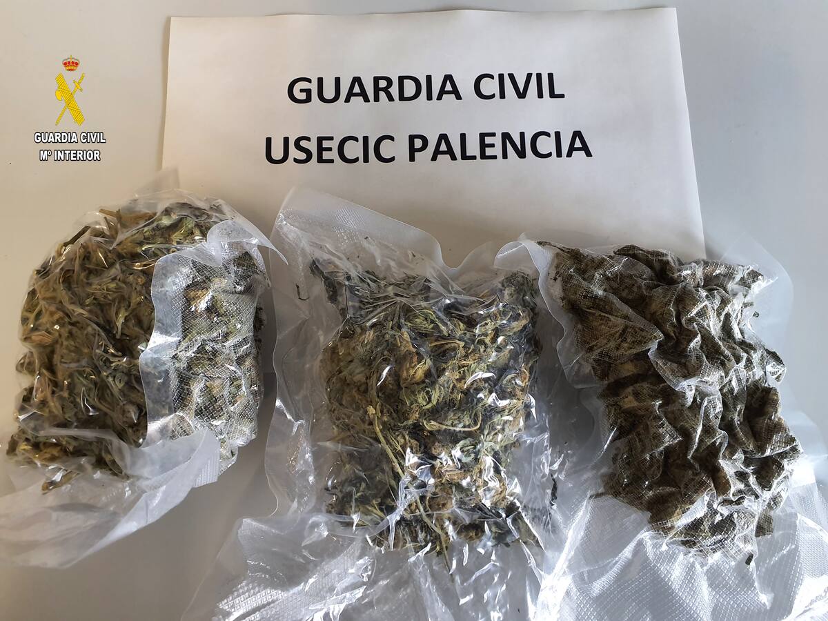 Detenido con tres bolsas que contenían 300 gramos de marihuana