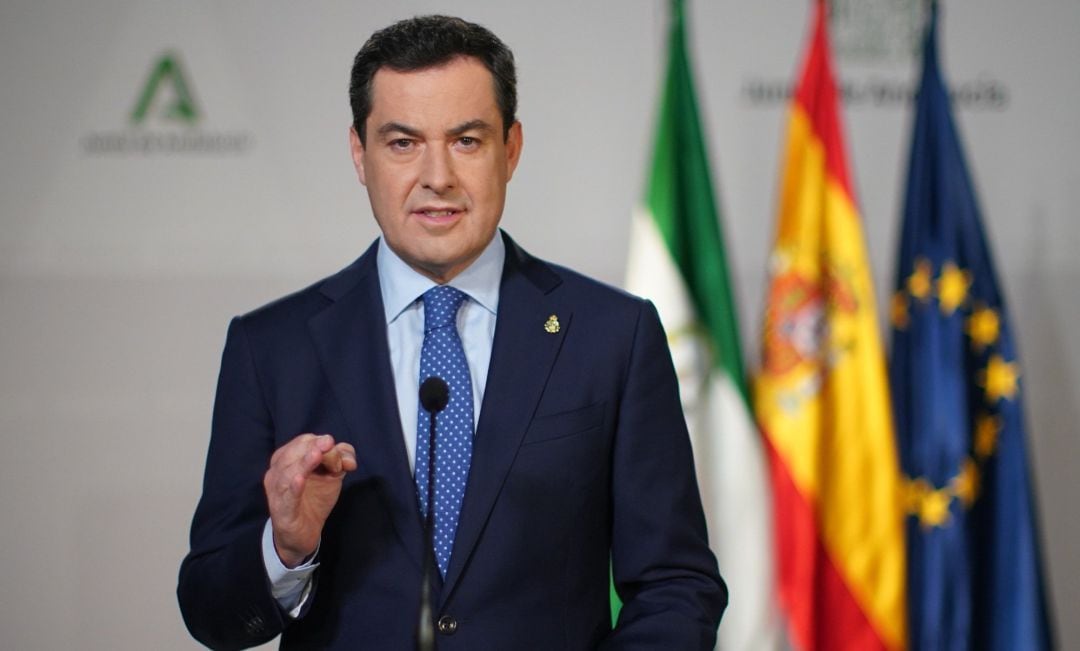 El presidente de la Junta de Andalucía, Juanma Moreno.
