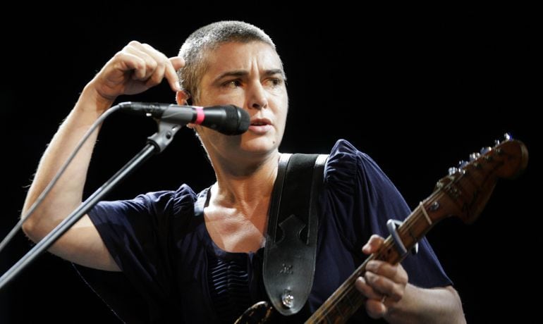 La cantante Sinead O&#039;Connor durante una actuación en el Positivus Music Festival en Salacgriva