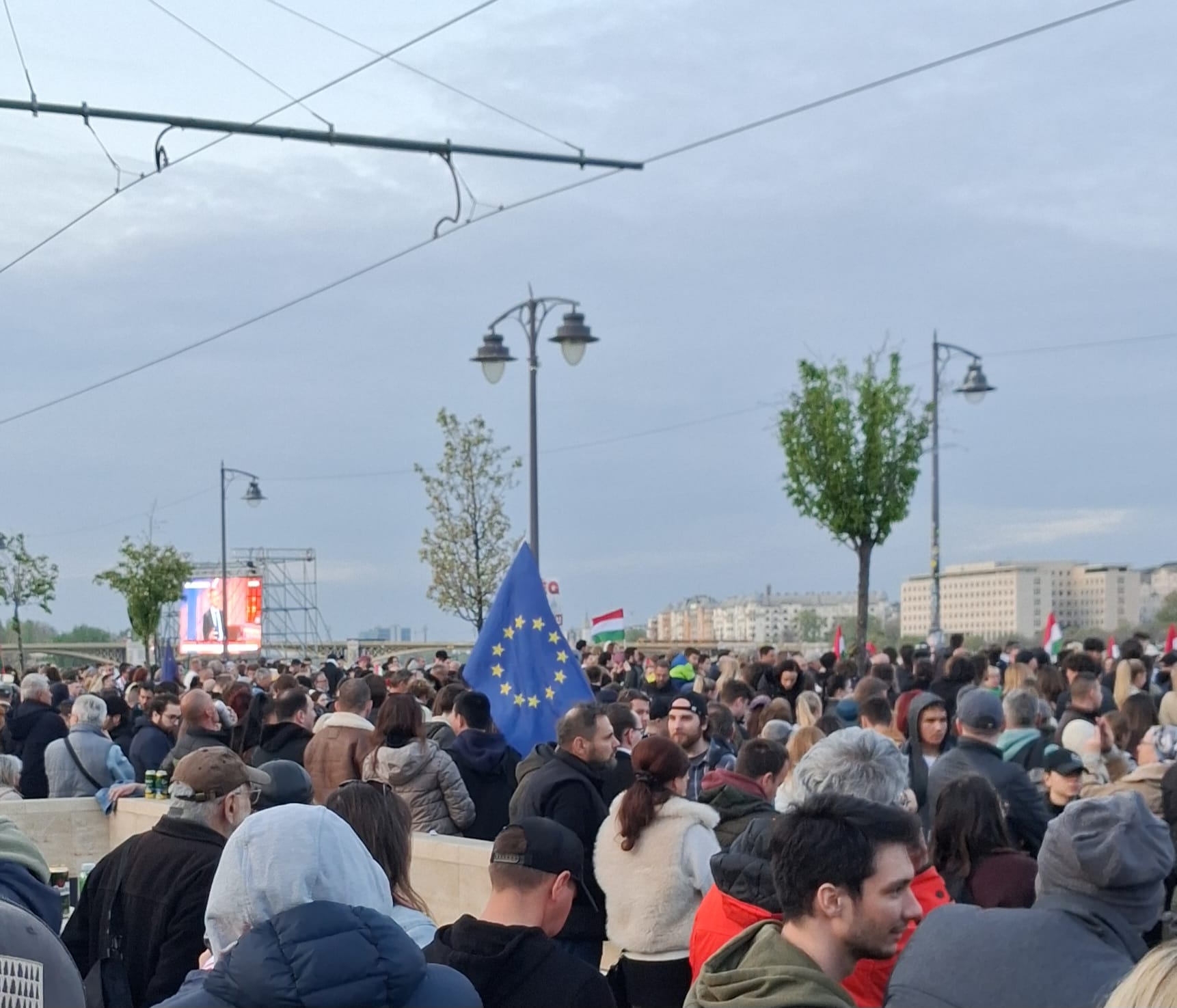 Imagen de la opoisición a Orbán en Budapest / Antonio Martín