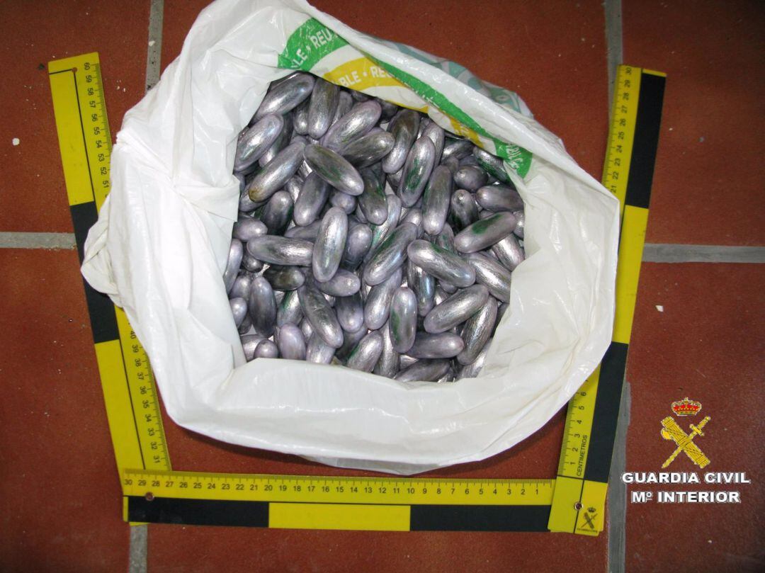 Imagen del alijo intervenido.