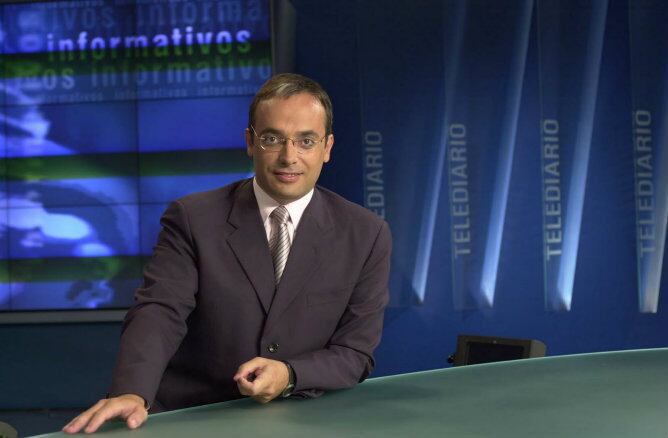 Alfredo Urdaci durante su etapa en RTVE