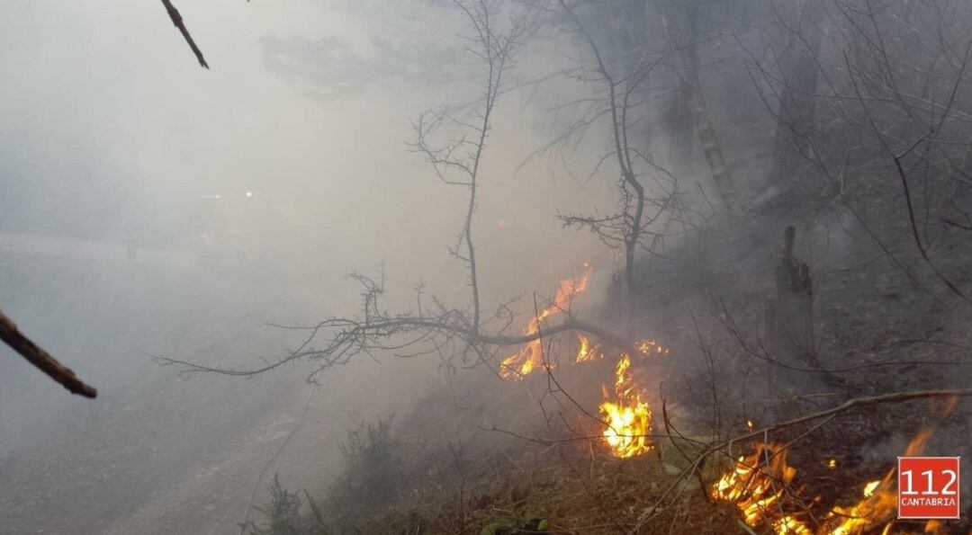 Imagen de archivo de un incendio.