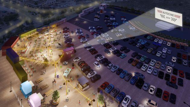 Proyecto del autocine de Málaga