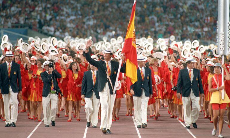 Desfile inicial de los Juegos Olímpicos de Barcelona 92.