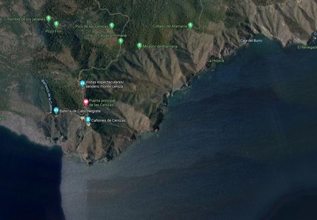 Zona de la costa Cartagenera donde han llegado las pateras