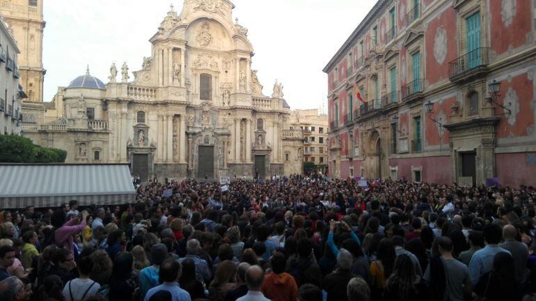 Cientos de personas protestaron en la calle el pasado jueves tras conocerse la sentencia del juicio de la Manada.