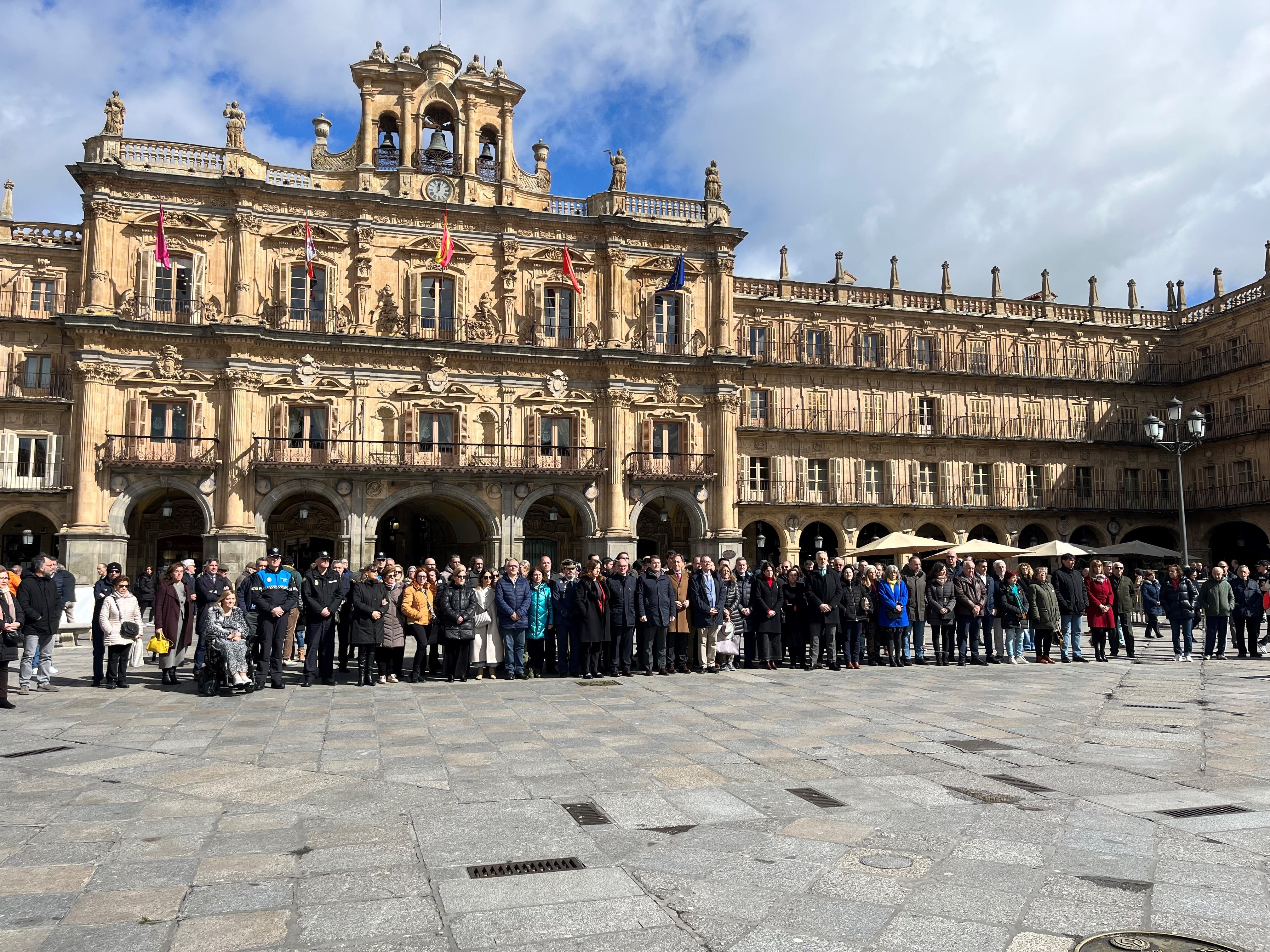 Minuto de silencio en Salamanca en el aniversario del 11-M