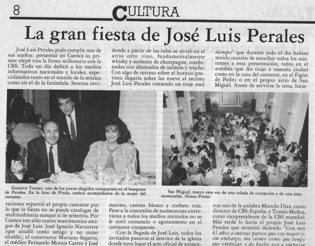 Presentación LP en San Miguel, 1986.