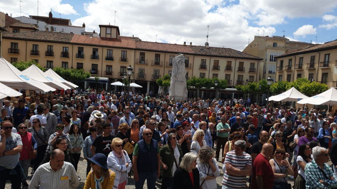 Concentración en la Plaza Mayor de Palencia