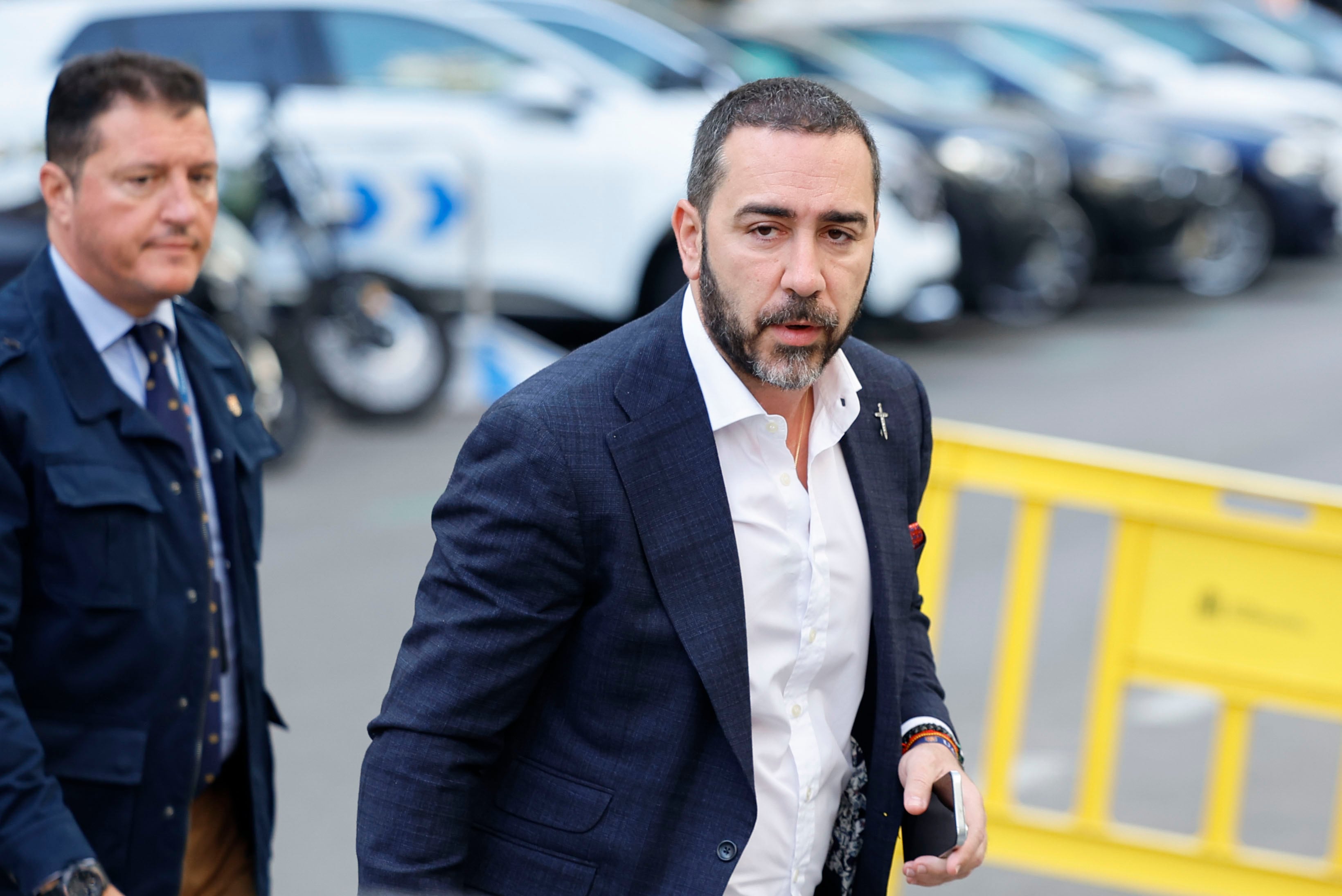 El empresario Víctor de Aldama, en el juicio por presunta corrupción en la adjudicación de material sanitario durante la pandemia. EFE/ Mariscal