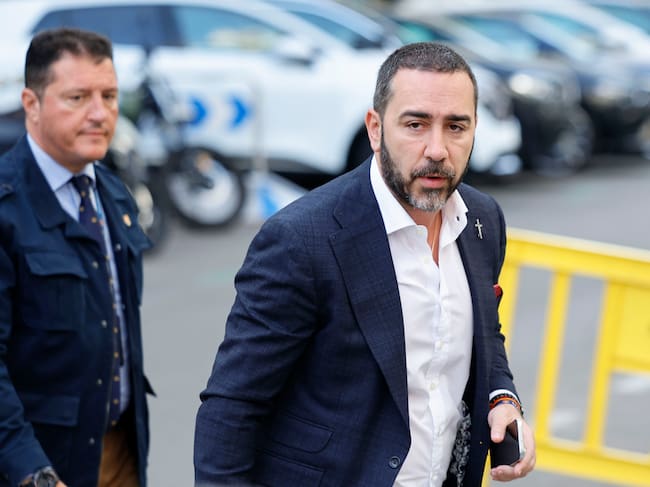 El empresario Víctor de Aldama, en el juicio por presunta corrupción en la adjudicación de material sanitario durante la pandemia. EFE/ Mariscal