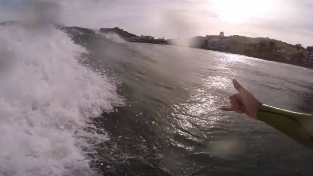 Surfeando en Águilas