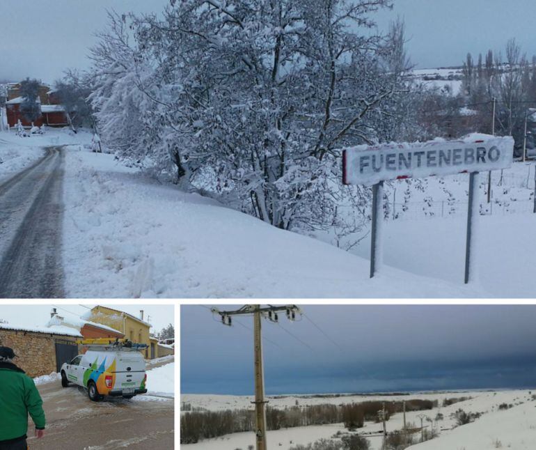 Imágenes de Fuentenebro y alrededores tras la importante nevada de las útimas horas.