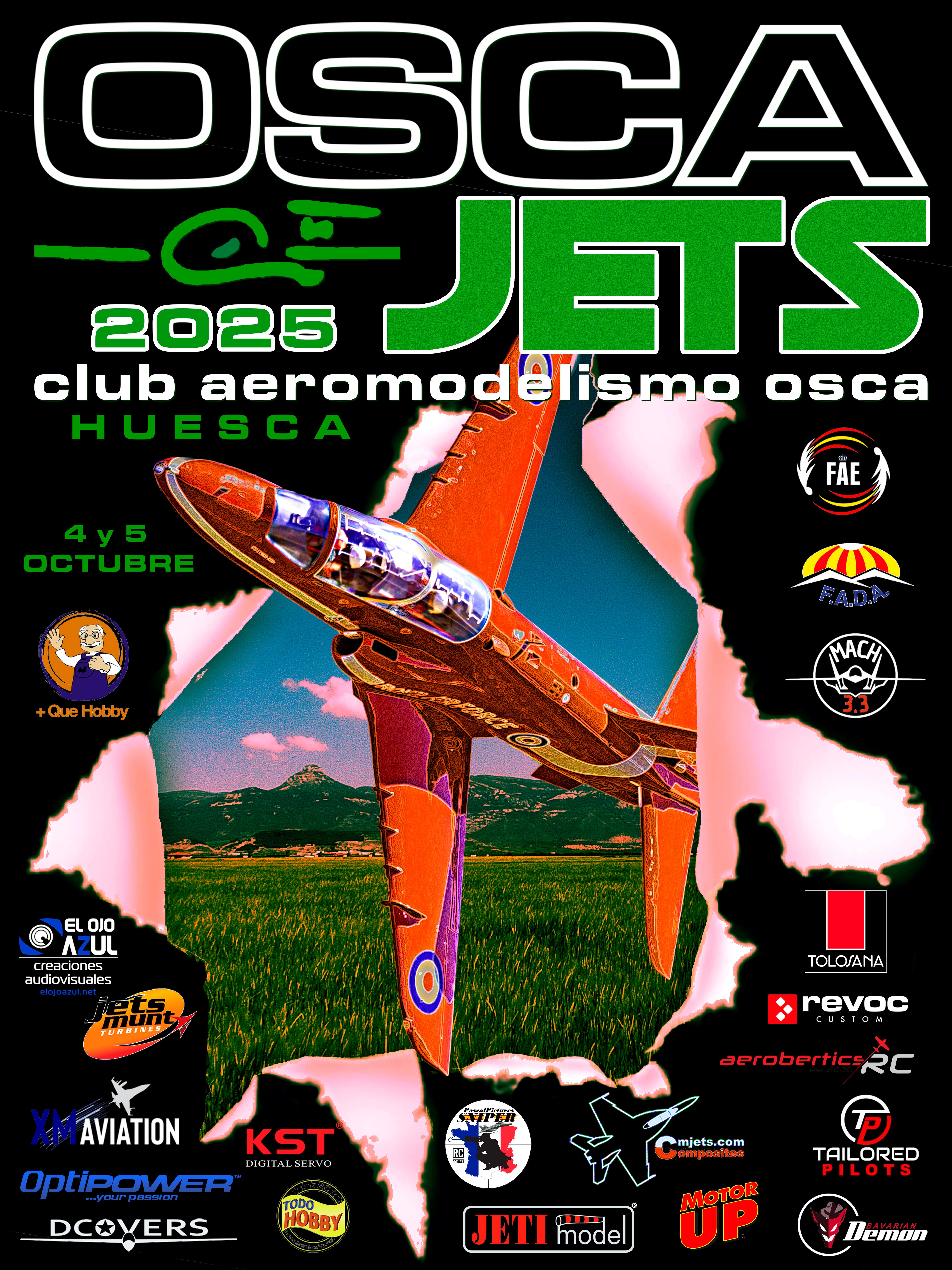 Osca Jets se celebra el fin de semana del 4 y 5 de octubre