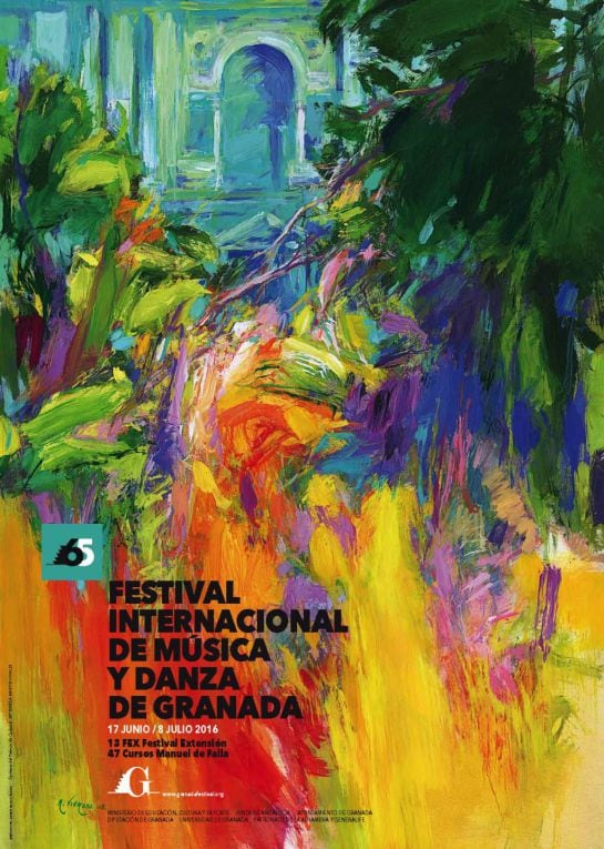 Cartel oficial del 65 Festival Internacional de Música y Danza de Granada