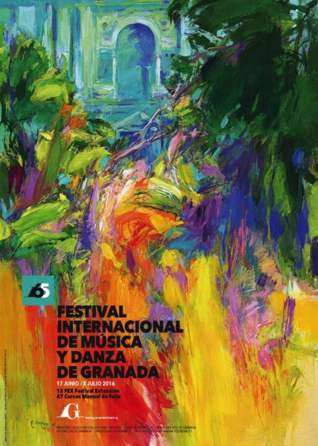 Cartel oficial del 65 Festival Internacional de Música y Danza de Granada