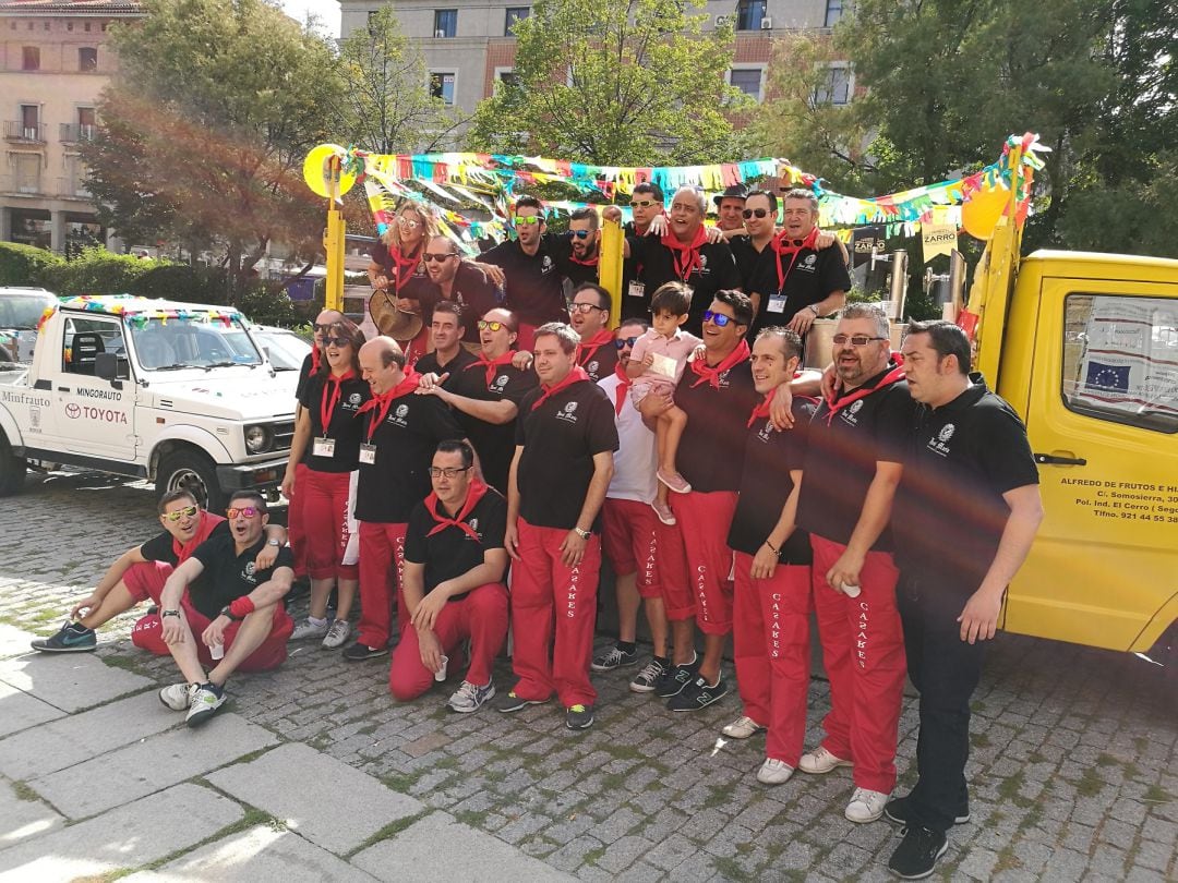 Camareros de Segovia festejando su patrona en una imagen de archivo