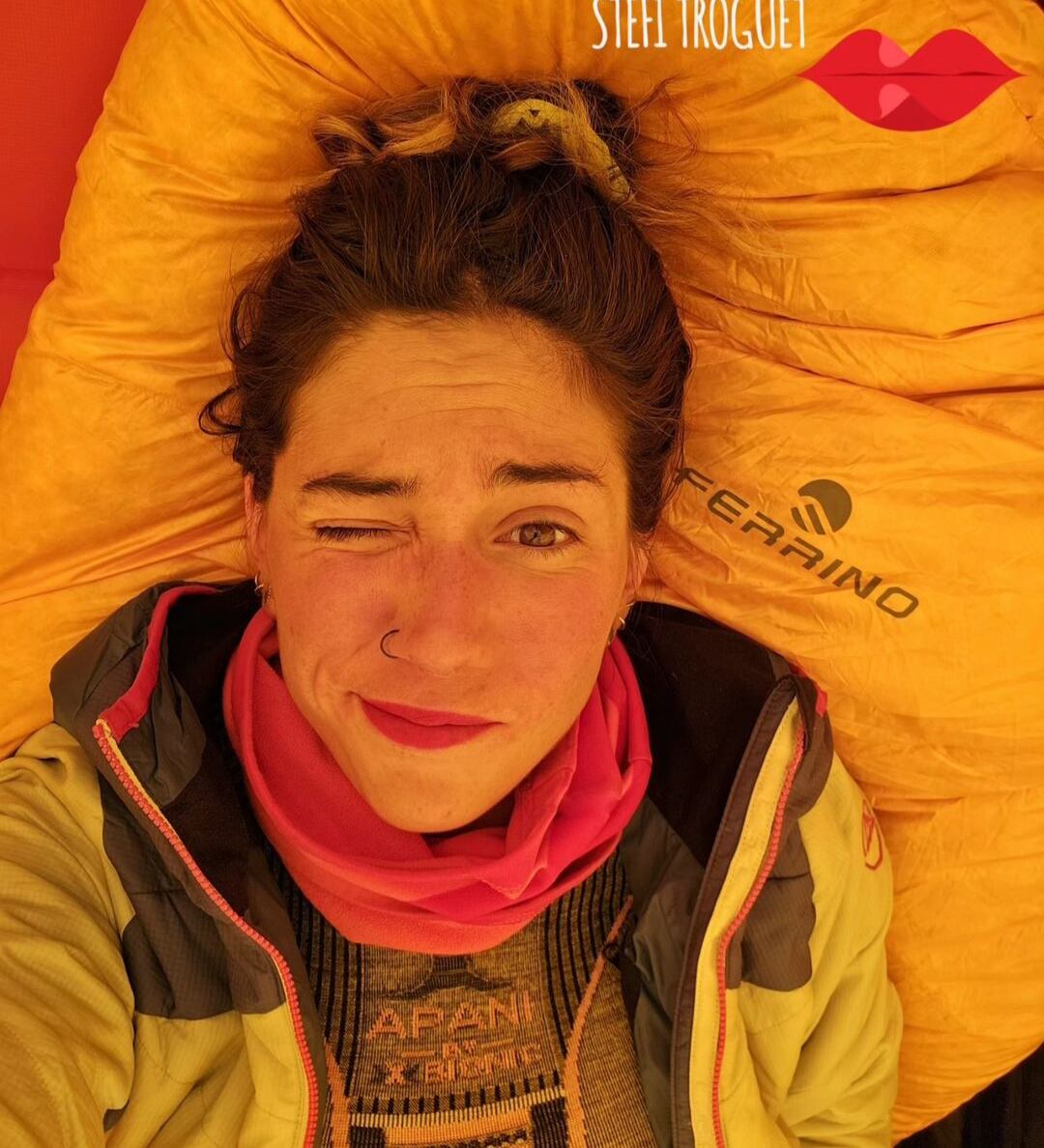 Stefi Troguet a l'Everest.