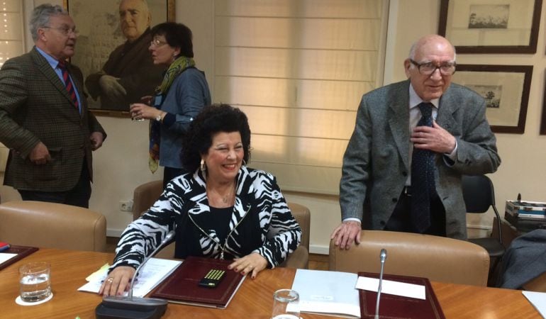 Consuelo Císcar en el pleno del Consell Valencià de Cultura. 