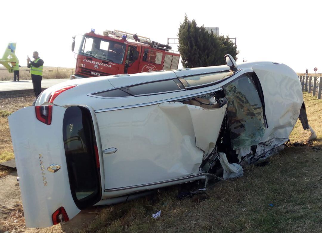 Uno de los vehículos afectados