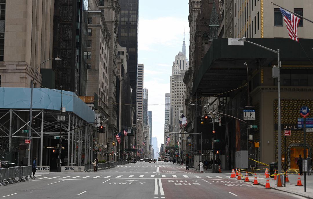 Nueva York prácticamente vacía.