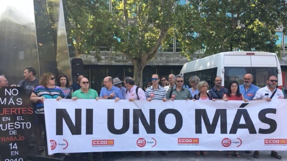UGT y CCOO: "No se trata de 3 accidentes de trabajo, son 3 homicidios"