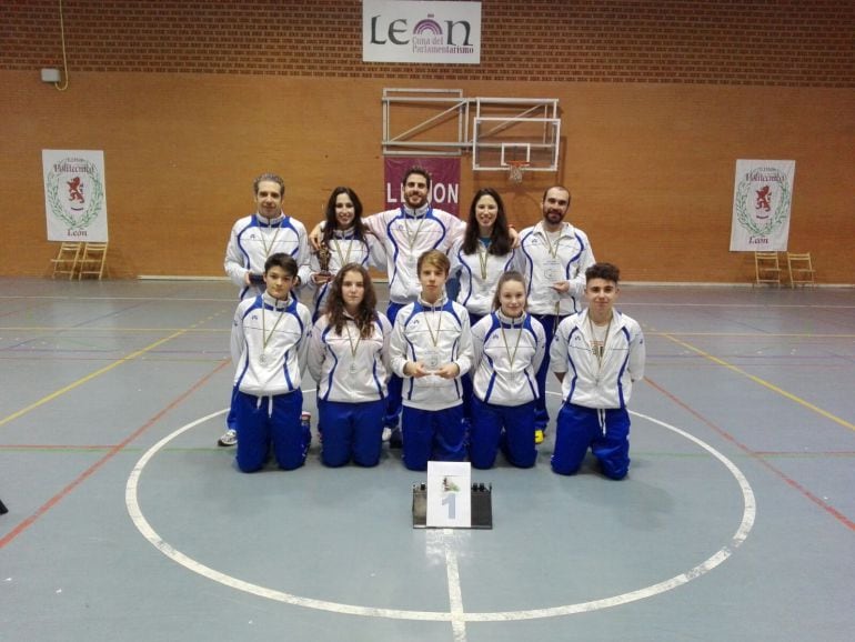 El Club Bádminton Soria-CS 24, campeones de la Liga de Clubes de Castilla y León 2017.