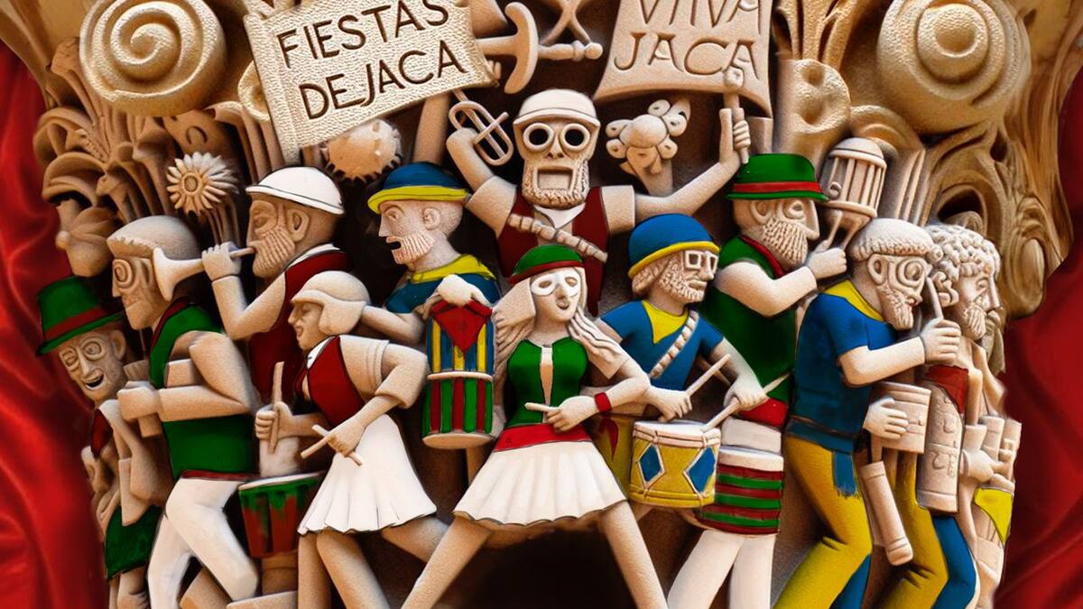 Un capitel románico peñista para el cartel de las Fiestas de Jaca