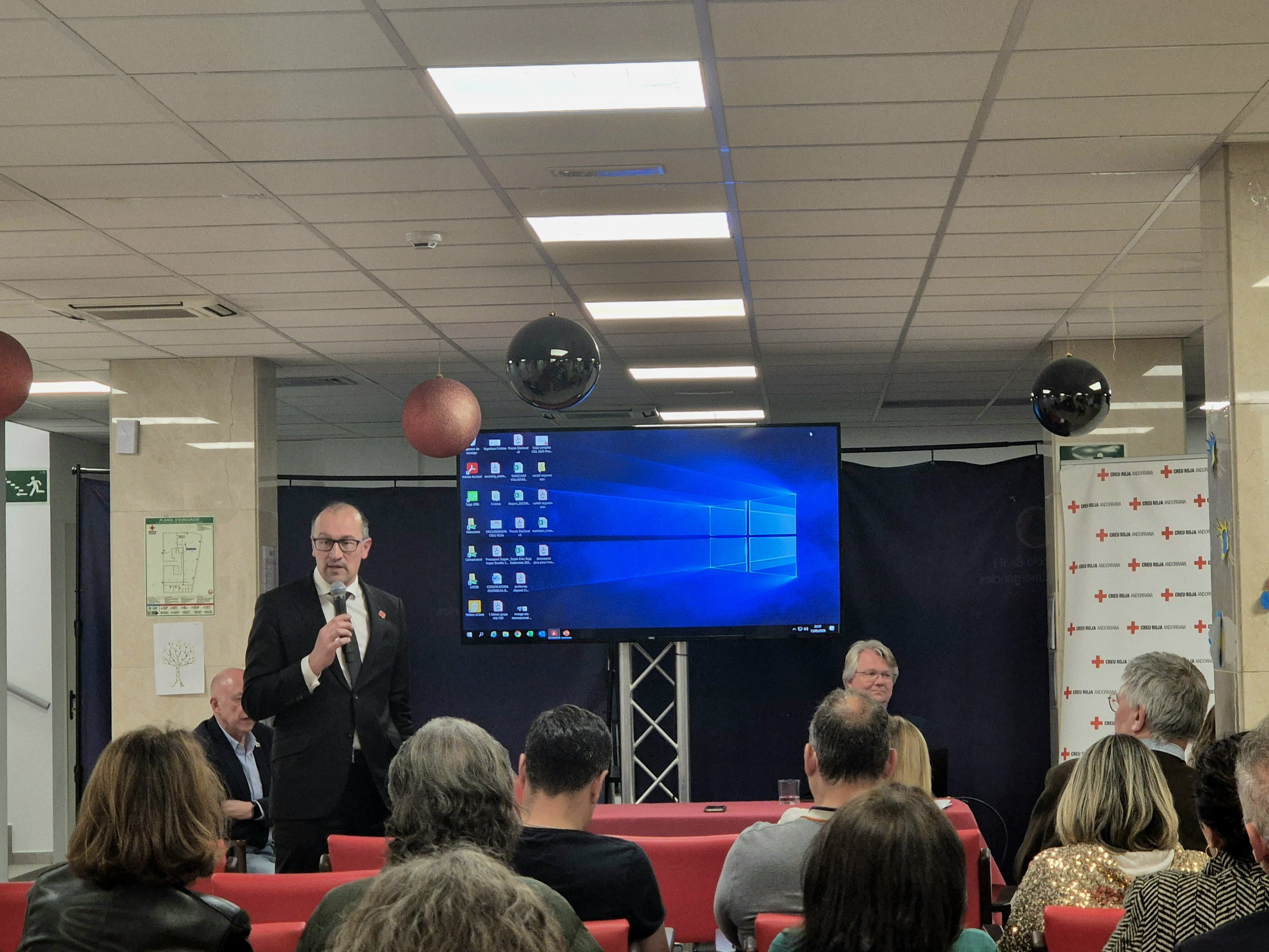 El president sortint de la Creu Roja, Josep Pol, va presentar el balanç d'activitat de l'entitat