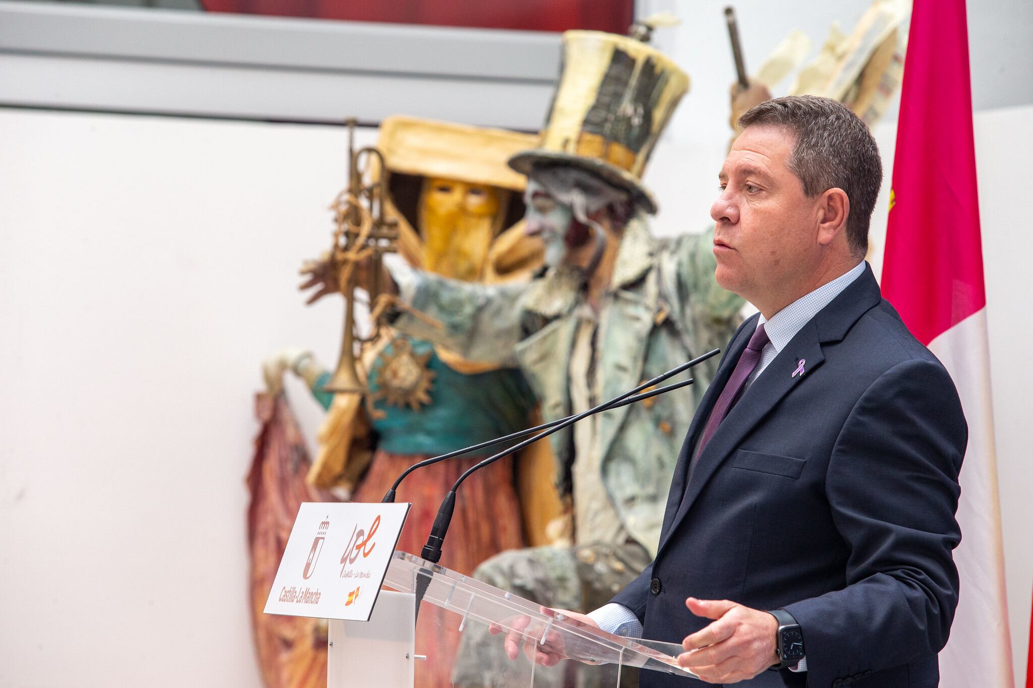 El presidente García-Page en Tarazona de la Mancha