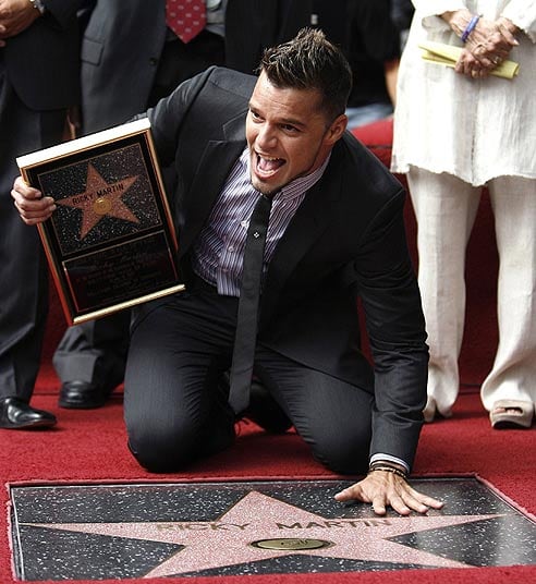 Martin, en la inauguración de su estrella.