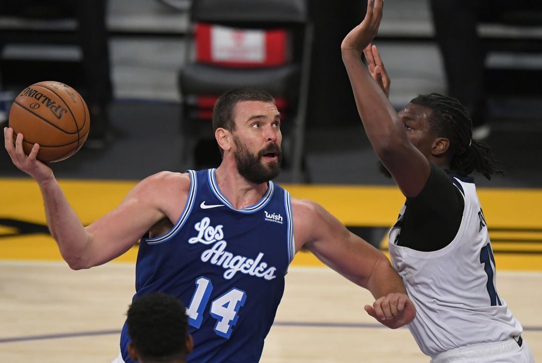 Marc Gasol, en un partido de los Lakers.