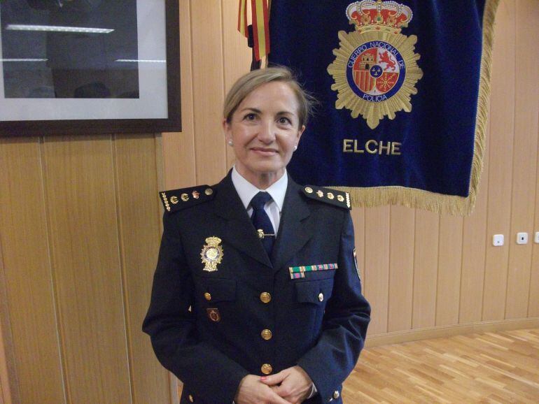 La comisaria, María Jesús Bustos, el día de su toma de posesión el año pasado