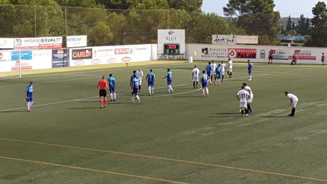 Imagen del choque en Santa Eulària