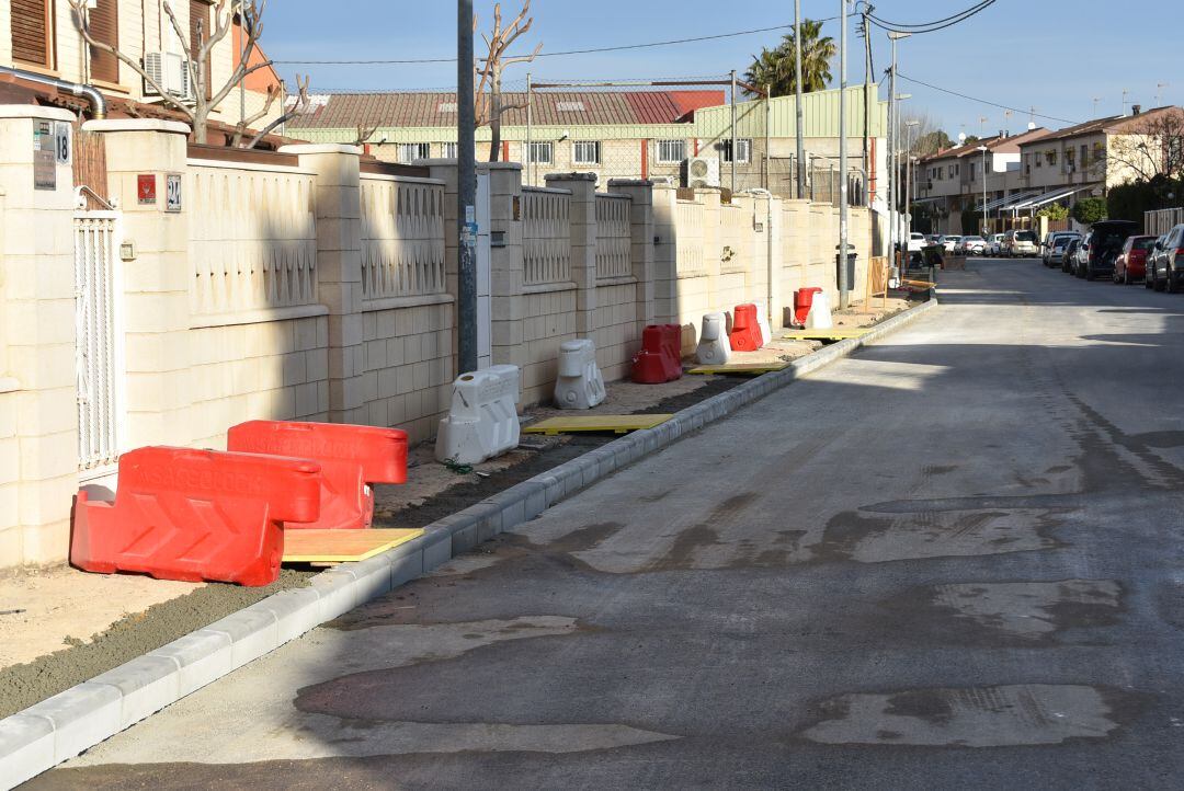 Obras del barrio de San José en Petrer 