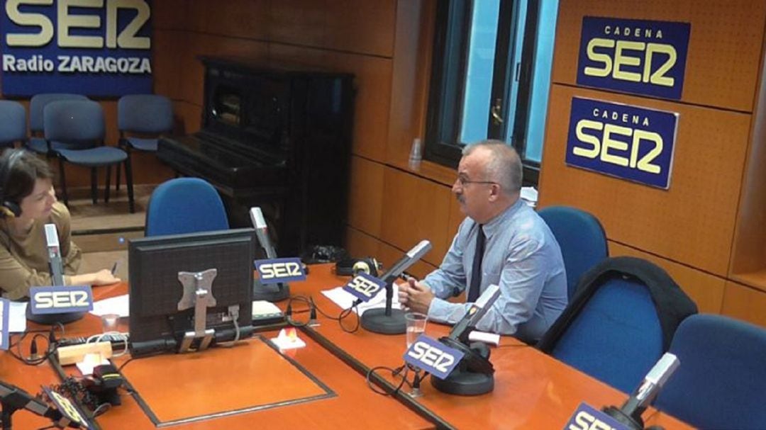 José Manuel Marraco en Radio Zaragoza, en una imagen de archivo 