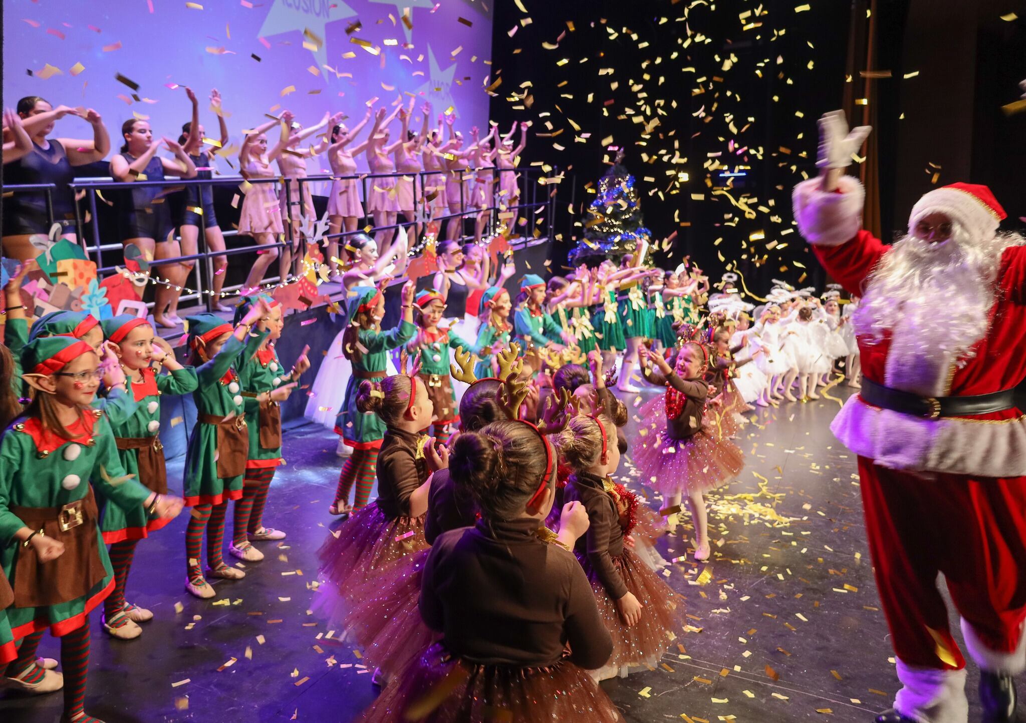 Papá Nöel en un espectáculo en Archena