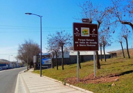 Preseñalización del Parque Natural en Puertollano