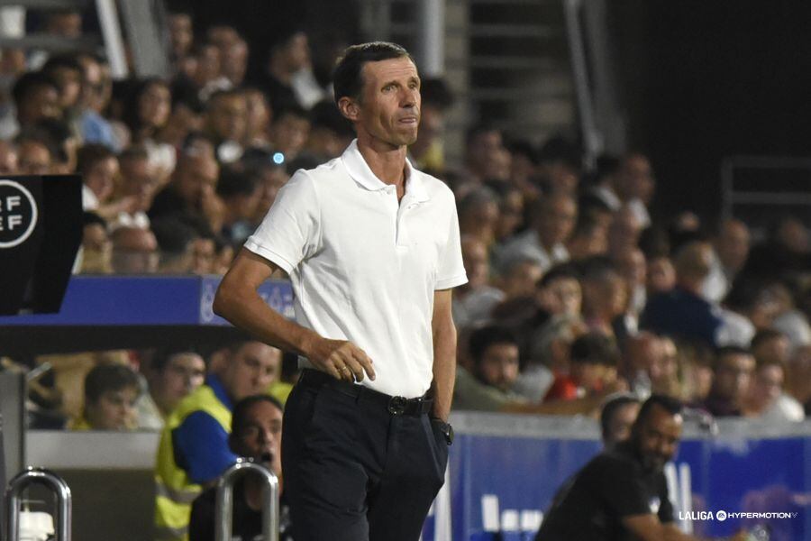 Ziganda durante el partido contra el CD Tenerife