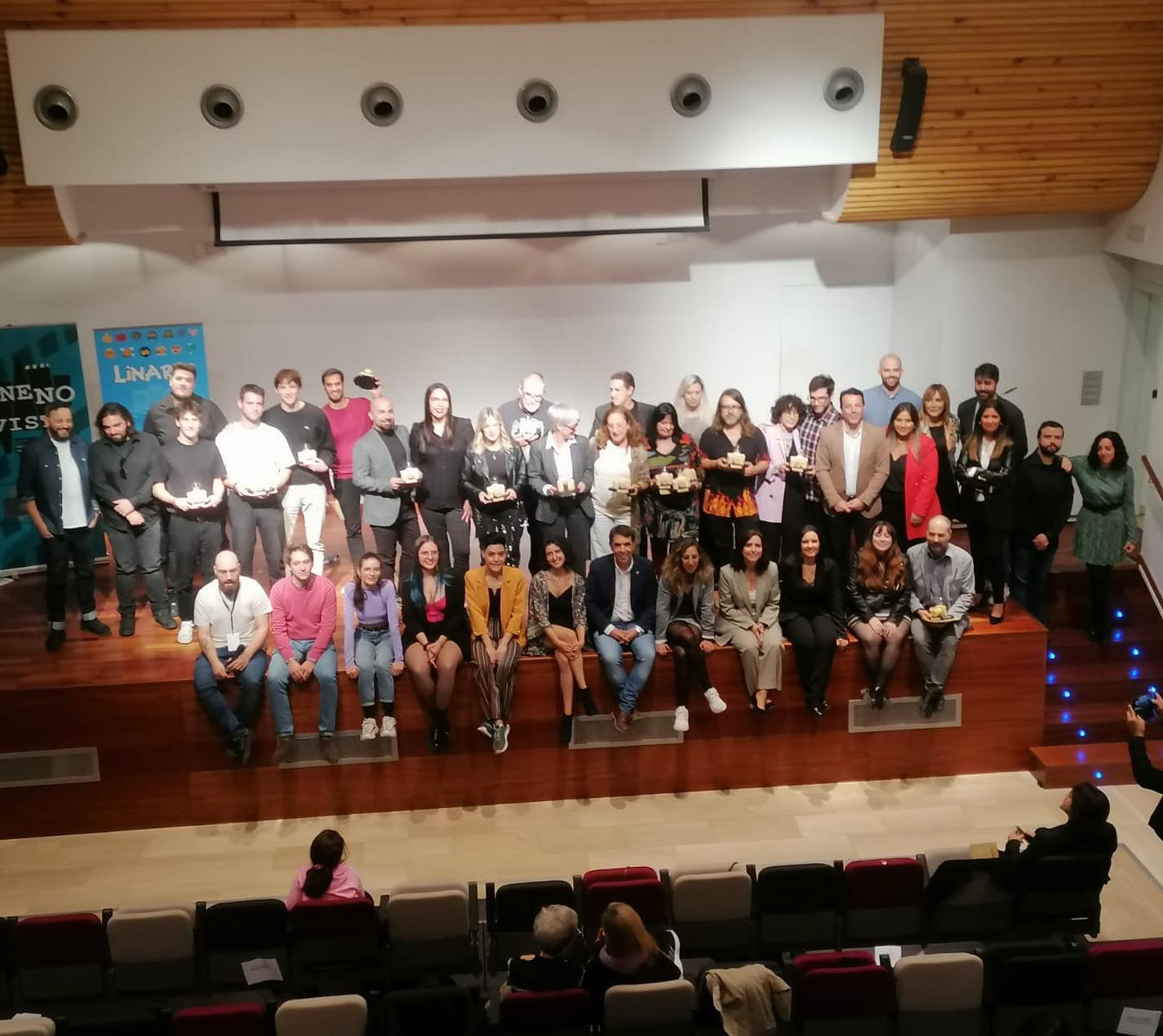 Clausura del Festival de Cine Independiente de Linares.