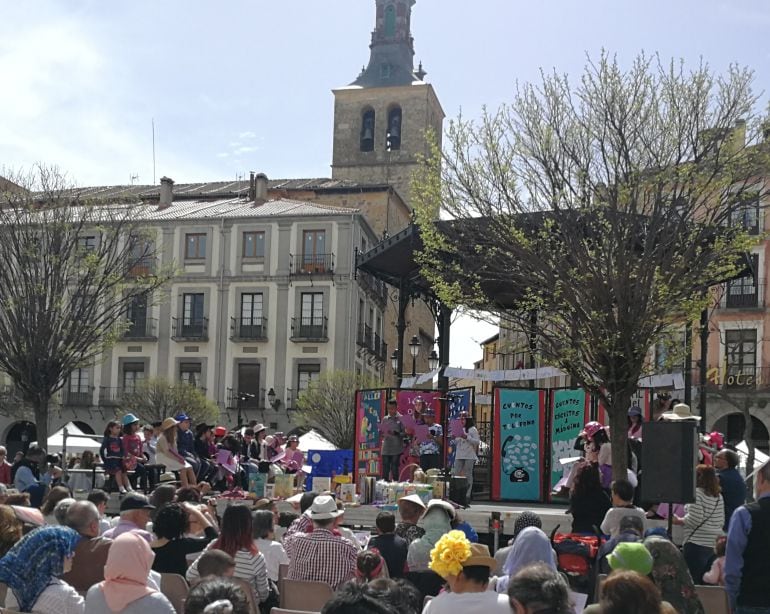 Día del Libro en la Plaza Mayor (imagen de archivo)