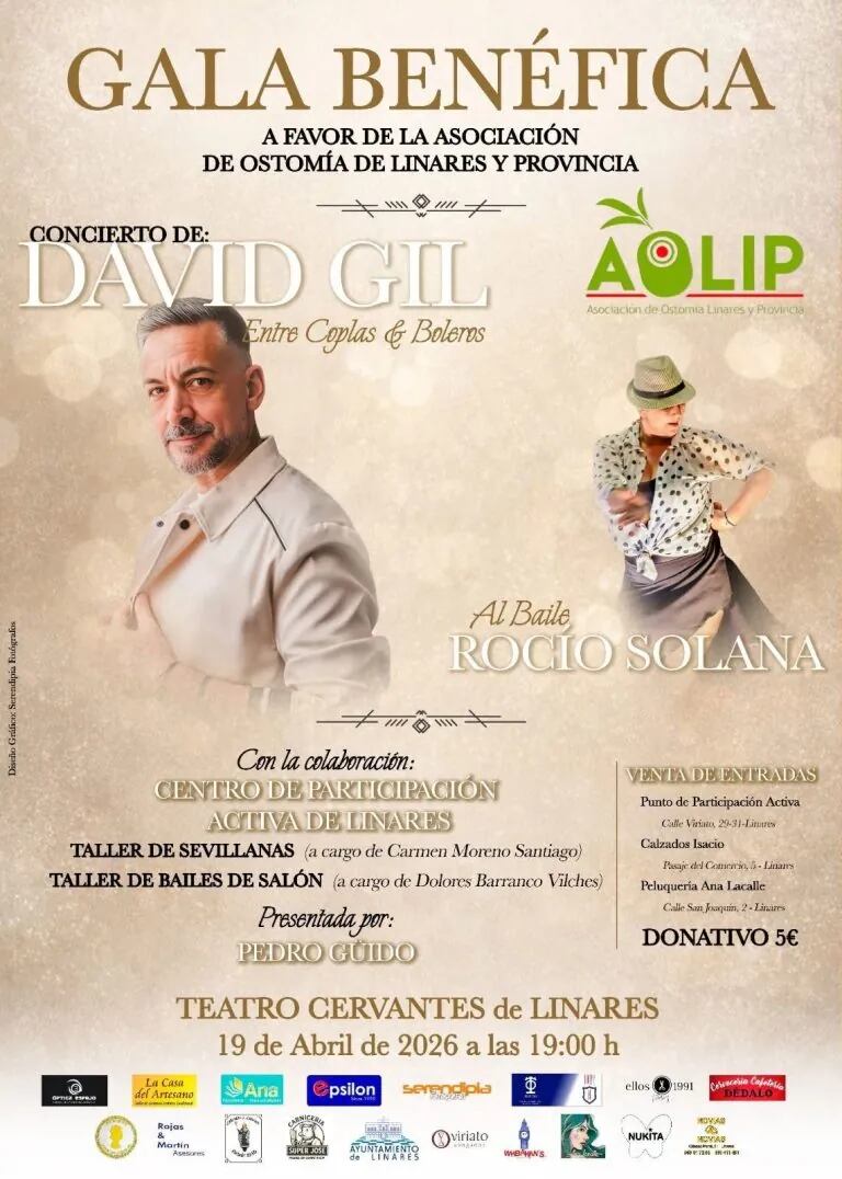 Cartel de la gala benéfica de AOLIP