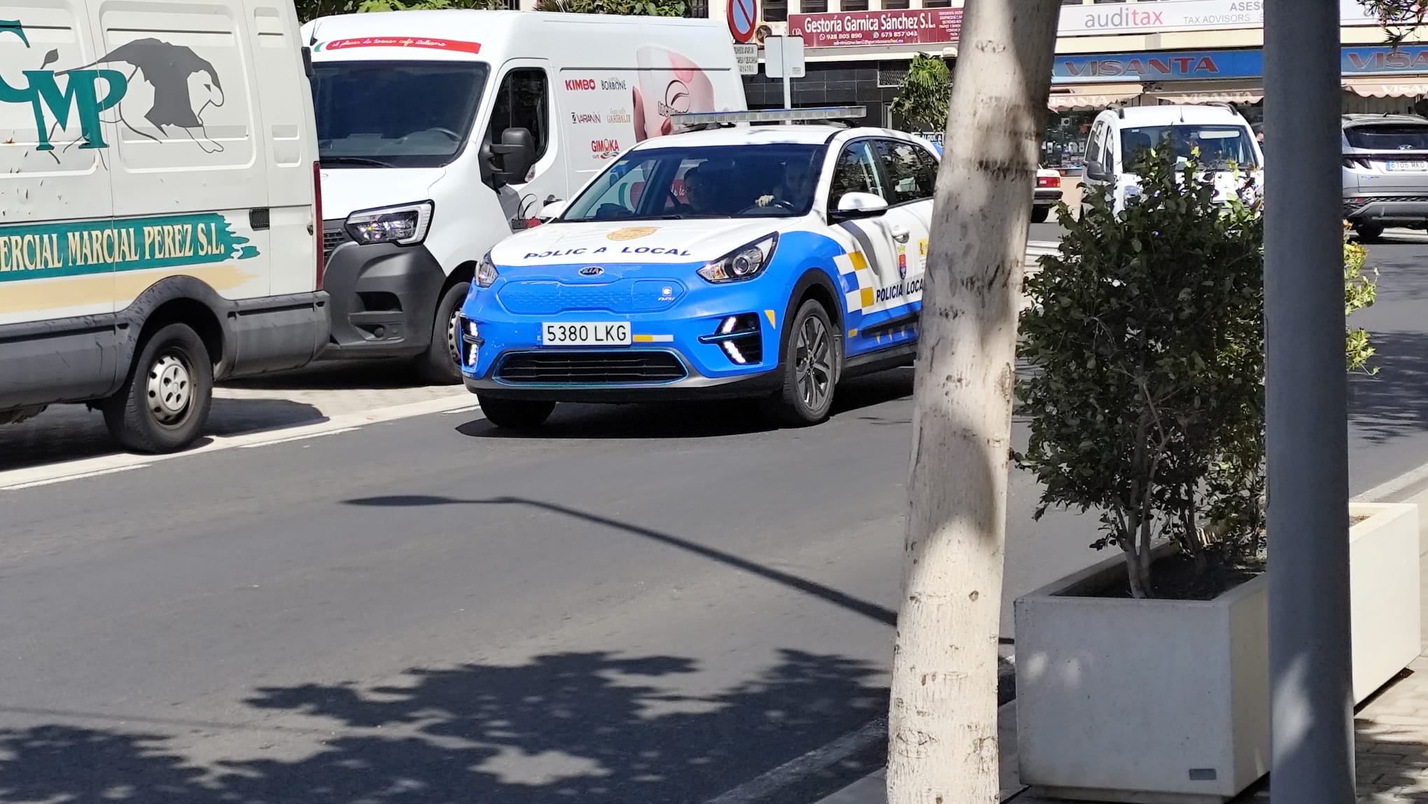 Coche patrulla de la Policía Local de Arrecife.