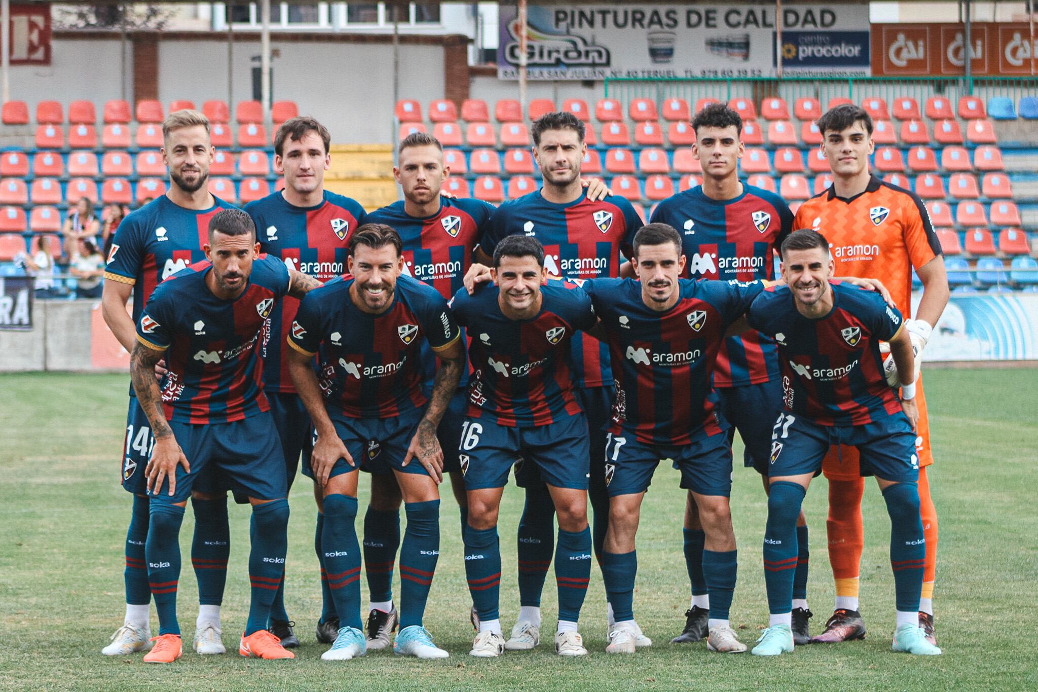 Once inicial que presentó la SD Huesca ante el Castellón
