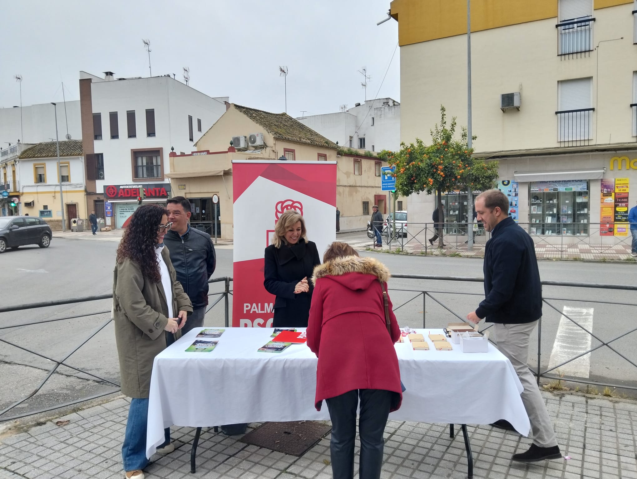 Recogida de firmas del PSOE en Palma del Río por la sanidad pública