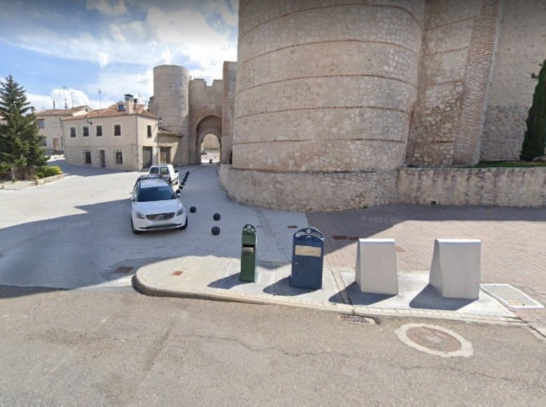 Zona en la que se establece la parada del autobús en la zona norte de Cuéllar