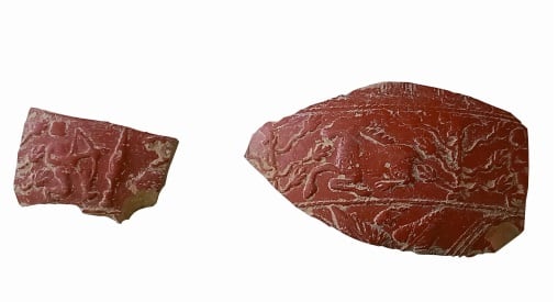 Cerámicas halladas durante la recuperación de la villa romana en La Almadraba en Alicante