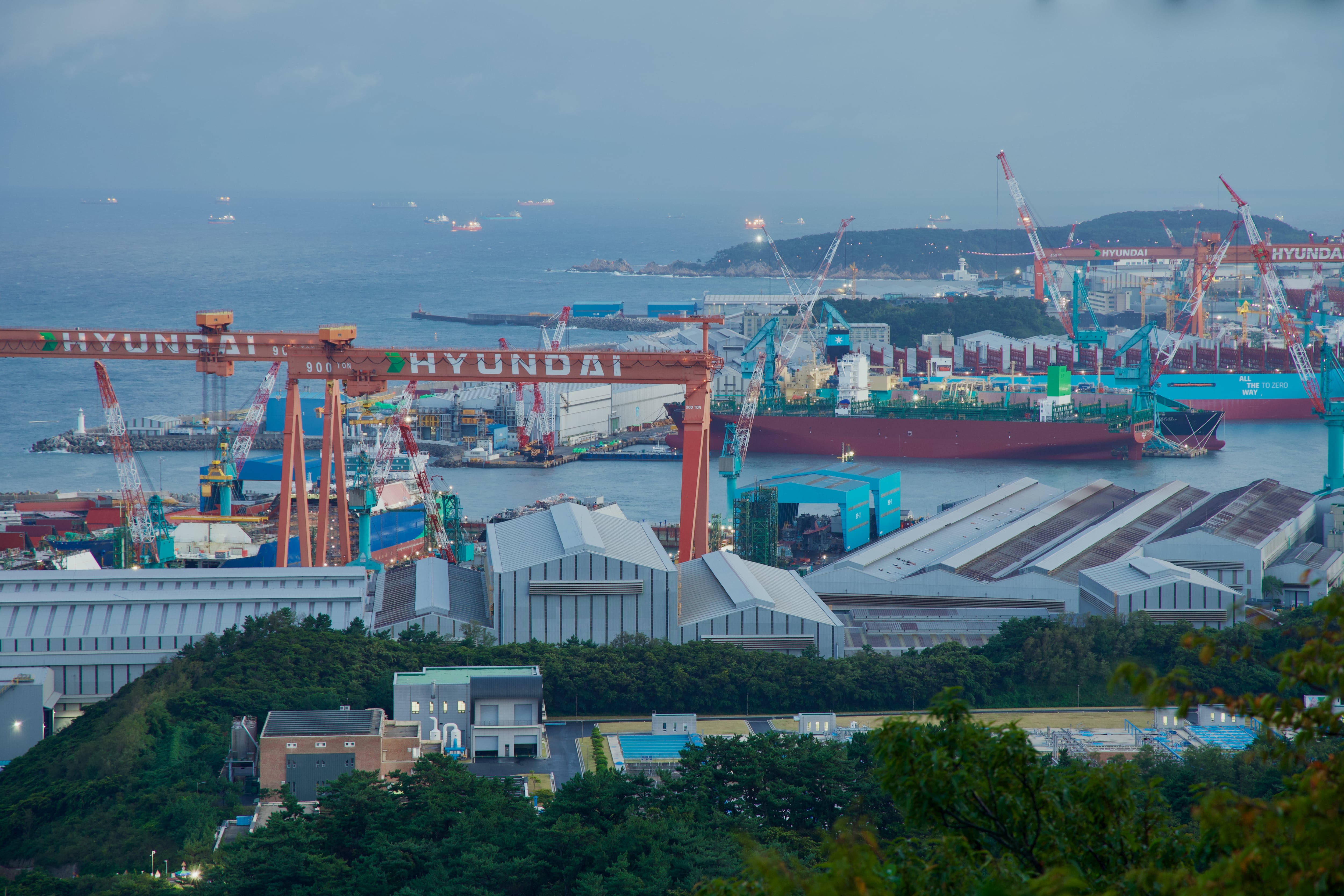 Industria de Hyundai en Ulsan (Corea del Sur)